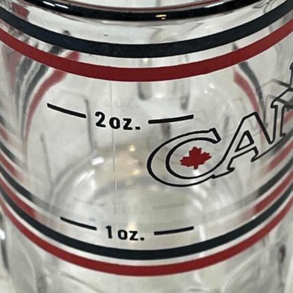 Mini-mug Shot Glass Canada Bear Mountie Red Black 2oz France - Picture 7 of 13